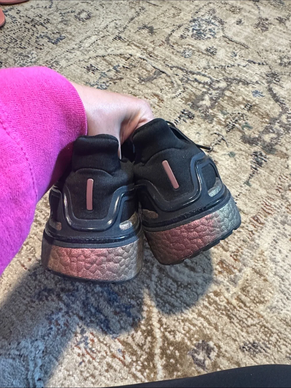 Adidas sneakers with iridescent sole